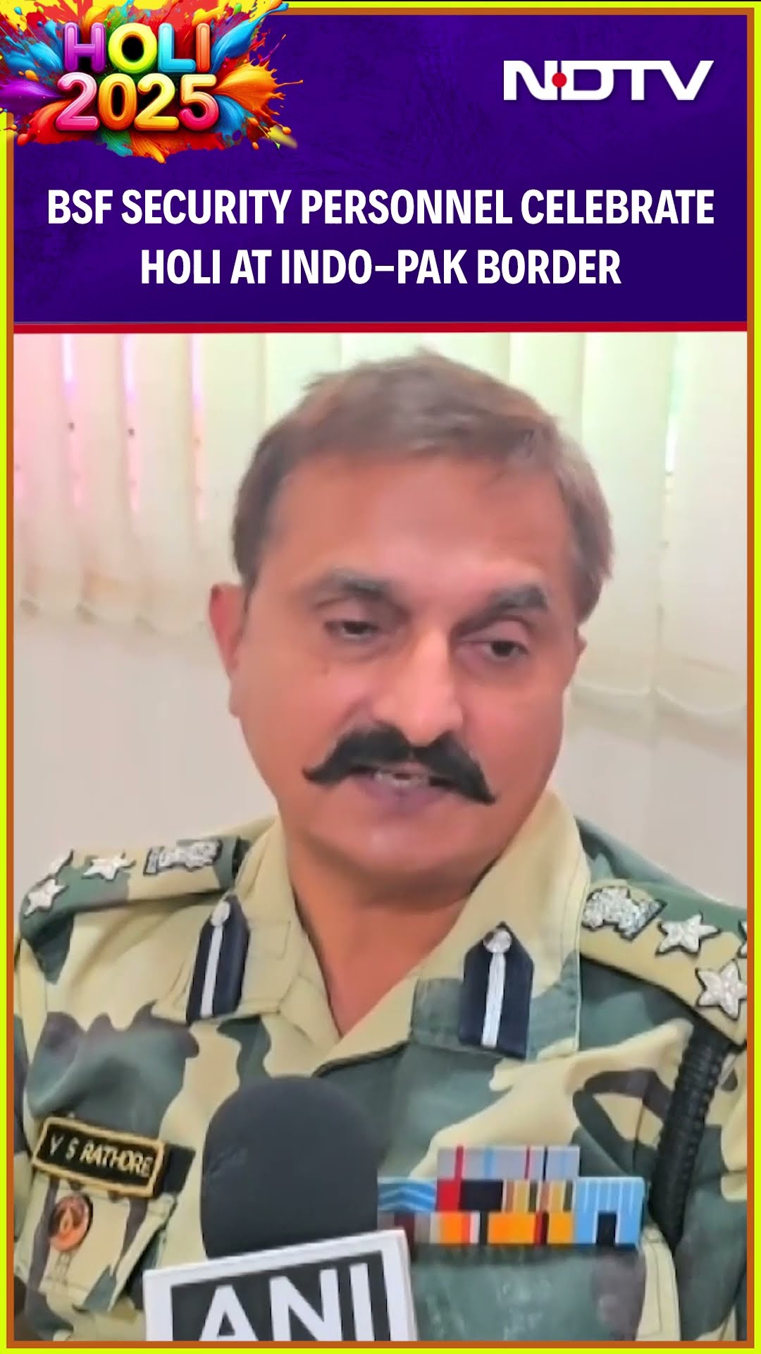 BSF Security Personnel Celebrate Festival Of Holi At Indo-Pak Border In Jaisalmer